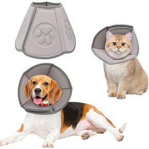 Dog Cone Pet Cone for Dogs, Cats, Large, Tan - Recovery Collar for After Surgery, Wound Care, Spay, Neuter-XL