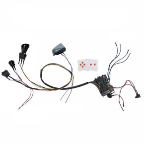 12Volt Ride On Toy Car Wire Harness Electric Car DIY Modified,High Power Self-Made Wires and Switch Kit,with Remote Control and Receiver for Replacement Parts Ride On Car Accessories(RX71)