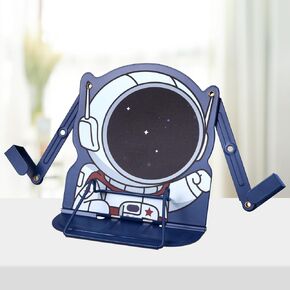 Honagu Book Stand Book Holder Metal Desk Book Stand for Reading Hands Free, Adjustable Textbooks Cookbook Documents Holder, Christmas Birthday Gifts for Girls and Boys (Astronaut)
