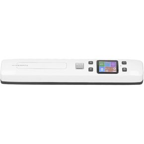 Portable Scanner, Portable Photo Scanner Color Screen Document Scanning Device for Home School Office Built in Battery White, Document Scanners
