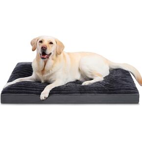Vonabem Jumbo Dog Bed Washable with Removable Cover Waterproof, Dog Crate Beds for XXXL XXL XL Large Jumbo Dogs, Anti-Slip Pet Beds Kennel Pad 54 inch