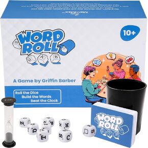 Merrimax - Word Roll Dice Game Building Family for Kids and Come/Party for Family Lights Recovery for البالغين ، Dice for Kids (ألعاب الورق لجميع الأعمار)