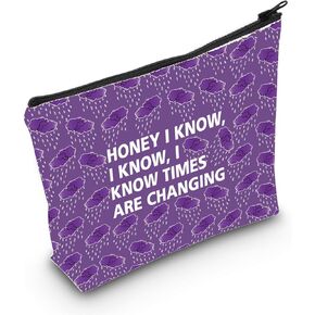 WZMPA Music Fans Cosmetic Makeup Bag Music Inspired Gift Honey I Know I Know Makeup Zipper Pouch Bag For Women Girls (Honey I Know)