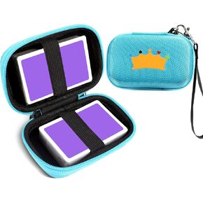 Travel Card Games Case Compatible with Card Games Set, Card Case Compatible with UNO Card Case, Playing Card Case, Game Card Holder (Not Including Cards) (Blue)