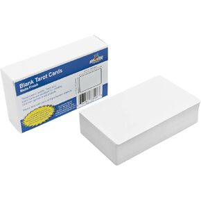 Tarot Size Blank Playing Cards (Matte Finish) 4.72" x 2.76", 80 Blank Cards and Blank Box, Flash Cards, Board Game Cards, Study Guide & Note Cards