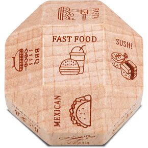 Valentines Day Gifts for Him Her Stocking Stuffers Santa Swap Gift Exchange Dice Game White Elephant Gifts for Adults Women, Funny Gag Gifts for Husband Wife Him Her Food Decision Dice 18 Sided