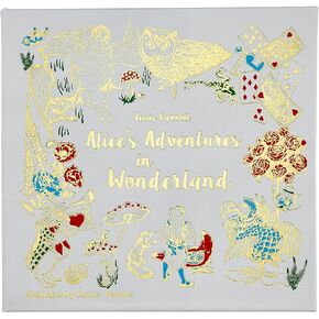 Graphic Image Alice's Adventures In Wonderland, Ice Bonded Leather, Bound and Tooled By Hand In The USA (10.8" x 11.4")