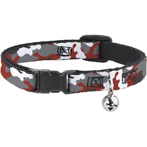 Cat Collar Breakaway Camo Orange 8 to 12 Inches 0.5 Inch Wide