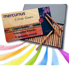 Mercurius Stockmar AMS Color Giants, Set of 24, Tin Case