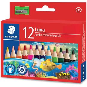 STAEDTLER Luna Short Jumbo Colored Pencil 12 Colors