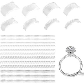 20 PCS حلقة حلقة الحرس الحرس للنساء حلقات فضفاضة حلقة الضابط للحلقات فضفاضة النساء واضحا جعل الحلقة ملائمة للحلقات فضفاضة مناسبة لجميع الحلقات (2 أنماط) in Kuwait