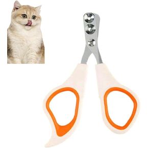 Clippers برتقالي كات الأظافر مع ثقب دائري مقطوع ، أظافر القط وقطط ، Cat Claw Clappers Cat Dail Trimmers تجنب أكثر