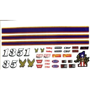 Pinewood Pro Indy-Style Derby Car Decals | Sticker Sheet for customizing Your Derby car | Easily Cut, Peel, and Apply Decals | Super Quick Way to Amplify The Look of Your Derby Racing car