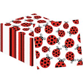 200pcs Ladybug Paper Fedical Fancy Cute Ladybug Gund Dinn
