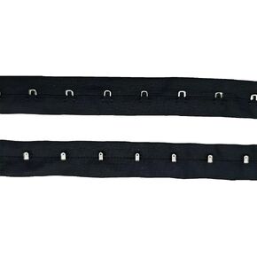 KUYLENT 5 Yards Black Color Pair Cotton Single Hook and Eye Tape Trim for Sewing Quilting Corset Bra Renaissance Dance Bridal Costumes