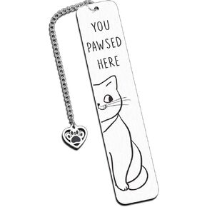 Cat Gifts for Women, Cat Lovers Gifts for Women, Christmas Valentines Day Gifts for Women, Cat Gifts for Cat Lovers, Bookmarks for Book Lovers, Bookish Gifts for Book Club, Book Accessories