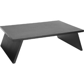 U Brands Zen Monitor Stand, Desktop Accessories, Black, 16.93" L x 11.02" H x 1.3 W in Kuwait