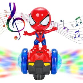 Dancing Spider Robot, 360°Rotating Interactive Electric Car with Colorful Flashing Lights, Musical Interactive Educational Birthday Gift