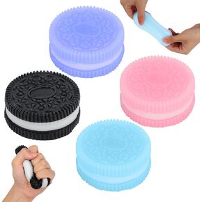 2Pcs Stress Relief Toy,Silicone Stress Relief Toy,Stress Relieving Fur Ball,Ultra-Soft Decompression Venting Toy, Perfect for Stress and Anxiety Relaxing Toy 2 (Balck+Pink+Blue+Purple)