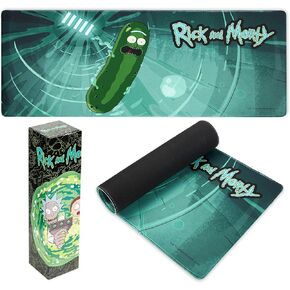 Rick and Morty Deskd Pad Large Mouse Mouse 31.2 × 13.9 Desk Protector Mat PC PC Baptop Beyboard و Mouse Mat Gamer Gifts