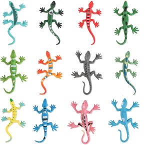 FINGOOO 24 Pcs Mini Lizard Figures, Plastic Assorted Small Lizard Fake Realistic Lizard Toy 2.4 inch for Teens Adults Prank and Prop Party Favors Little Gifts