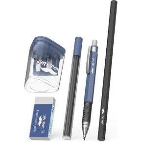 Mr. Pen- Mechanical Pencil Set, 5 pcs, 2.0mm Mechanical Pencil, 2.0mm Lead Refill, HB Pencil, Eraser, Sharpener, Mechanical Drafting Pencil, 2mm Mechanical Pencil for Drawing Mechanical Pencils