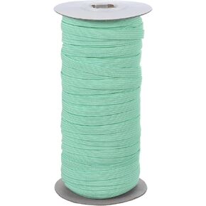 PATIKIL Elastic Bands 1/4 Inch x 50 Yards, Polyester Flat Elastic Cord Stretch Strap for Sewing Crafting DIY, Turquoise