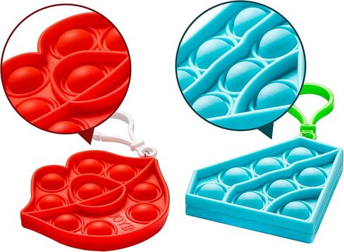 Joyin 12 PCS Valentine Pop Bubble Toys -chiewkain ، وضغط تخفيف الإجهاد للأطفال البالغين ، وفضل حفلات عيد الحب ، وهدايا عيد الحب ، وتبادل عيد الحب في الفصل الدراسي in Kuwait