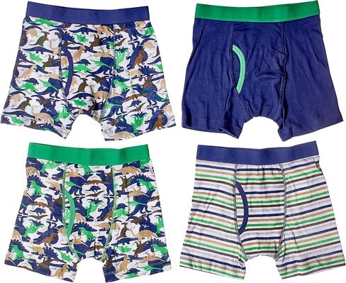 Trimfit Boys' 100 Percent Cotton Tagless Boxer Briefs 4-Pack in Saudi Arabia