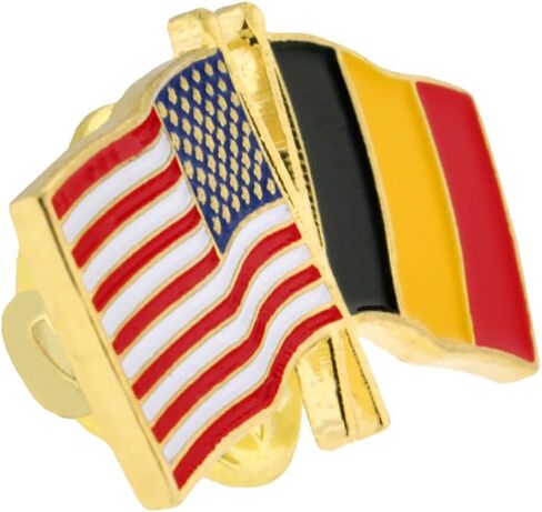 PinMart‘s USA and Canada Crossed Friendship Flag Enamel Lapel Pin - Country Flags Pins For Hats, Jackets, and Backpacks in Saudi Arabia