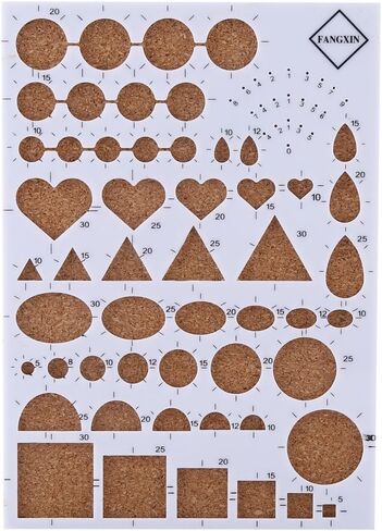 Zerodis 4 Colors Paper Craft Template Board Tweezer Pins Slotted Pen Quilling Tools Kit (White) in Saudi Arabia