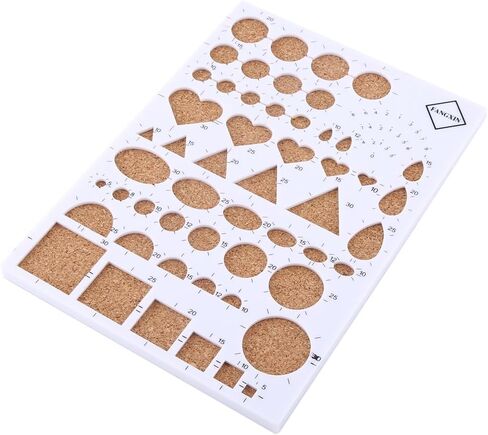 Zerodis 4 Colors Paper Craft Template Board Tweezer Pins Slotted Pen Quilling Tools Kit (White) in Saudi Arabia