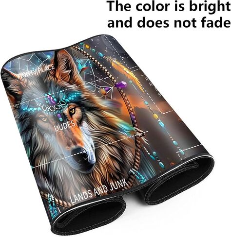 Playmat for MTG ، حصيرة اللعبة 27.5 × 15.74 بوصة ، ودعم غير متكافئ TCG وحصيرة ألعاب اللوح للبطاقات ، والفطر المكتبي Mousepad Skull in Kuwait