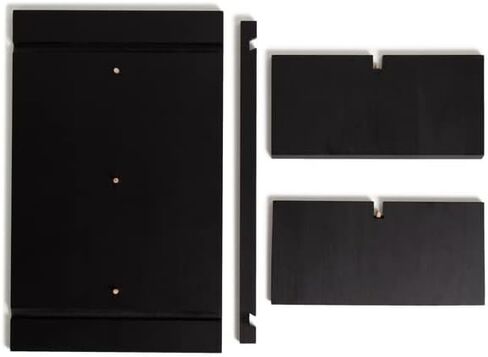 U Brands Zen Monitor Stand, Desktop Accessories, Black, 16.93" L x 11.02" H x 1.3 W in Kuwait