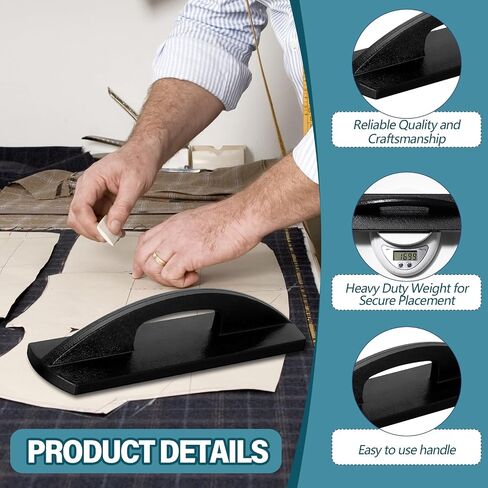 Zonon Pattern Weight Heavy Duty Cast Iron Fabric Sewing Weights for Pattern Cutting Black Fabric Cloth Weight(3 Pcs) in Saudi Arabia