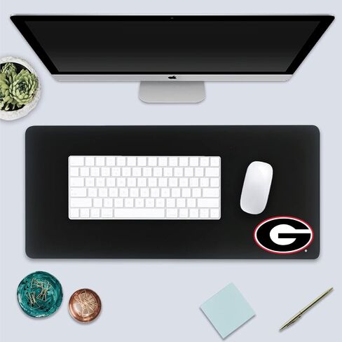 OTM Essentials University of Georgia Classic Cloth Desk Mat, Durable Office Supplies, Non-Slip Base, Responsive Desk Pad with Smooth Cloth Surface, Black in Saudi Arabia