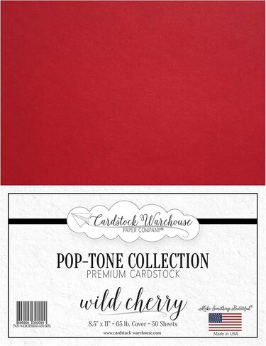 Cardstock Warehouse Pop Tone Pink Lemonade - 8.5 x 11" - 65 Lb. / 175 Gsm Premium Matte Cardstock Paper - 50 Sheets in Kuwait