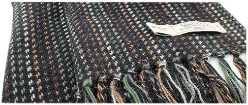 Mucros Weavers Alpaca Irish Scarf – Black And Gray Herringbone, Gray, One size in Saudi Arabia