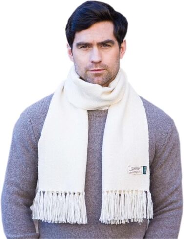 Mucros Weavers Alpaca Irish Scarf – Black And Gray Herringbone, Gray, One size in Saudi Arabia