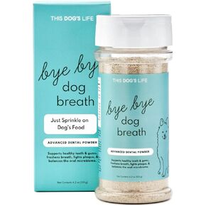 Dental Powder - Dog Teeth Cleaning Powder, Freshens Breath, Fights Plaque and Tartar, Supports Healthy Gums - Oral Probiotic for Dogs - Vet Formulated