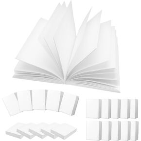 100pcs 1:12 مجموعة مصغرة للكتاب الأبيض ، Mini Blank Book Dollhouse Tiny Noteboor Toy للبيت الصغير ، صياغة DIY