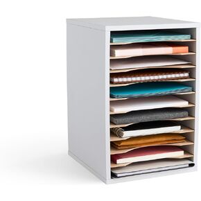 منتجات Safco Products vertical سطح المكتب ، 11 مقصورة ، أبيض in Kuwait