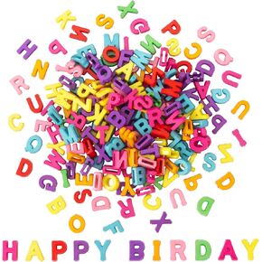 100 Pcs Colorful Alphabet Letter Beads, Bulk A-Z Resin Pendants, 3D Loose Letter Beads, Plastic Initial Charms for Jewelry Making, Key Chains, Crafts (Mixed Colors)