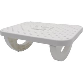 Rocking Foot Rest for Under Desk at Work, Under Desk Footrest, Foot Stools for Under Office Desk, Ergonomic Footrest for Desk with Foot (White)