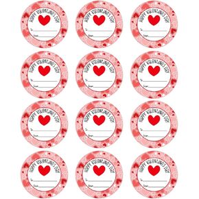 SICOHOME Happy Valentines Day Stickers 36pcs 1.5in Valentines Stickers for Kids Adults Label Stickers Envelope Seal Stickers Valentines Day Party Favors Gift Labels to from Stickers - Heart