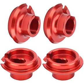 4Pcs Shock Spring Cup, RC Spring Retainers Shock Cups RC Upgrade Accessories Fit for HSP/RGT/Himoto/REDCAT 1/10 RC Car(red) Rc Spring Retainers 1/10