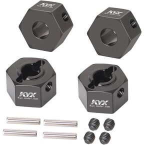 KYX Racing Aluminum Heavy Weight Wheel Hex Hub Upgrades Parts Accessories for 1/16 Scale RC Crawler Car Traxxas Mini-Maxx
