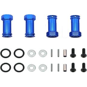 Share Goo Aluminum 12mm Wheel Hex Hub Adapters 25mm/30mm Extension Longer Combiner Compatible with Traxxas Slash 4x4 HQ 727 5807 Stampede 1/10 RC Truck Car (25mm)