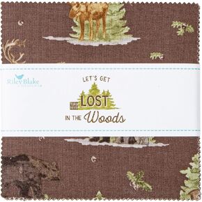 Tara Reed Let's Get Lost in The Woods 5" Stacker 42 5-inch Squares Charm Pack Riley Blake 5-15120-42