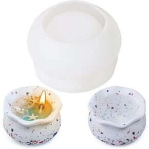 Fish Tank Shape Candle Vessels Silicone Molds Concrete Molds Silicone Candle Molds for Candle Making Epoxy Resin Casting Molds DIY for Candle Soap Crafts Handmade